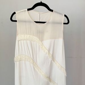 Sandro "Roseda" Dress with Fringe Detail